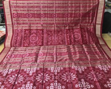 Beautiful Hand woven Tribal Motifs Pasapalli Silk Saree with Blouse Piece