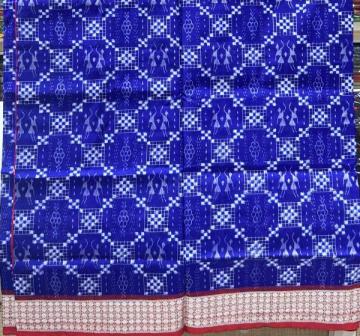 Traditional Aanchal with tribal motifs Pasapalli Silk saree with blouse piece