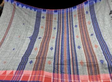 Ganga Jamuna border natural dye cotton Tussar mix Kotpad saree