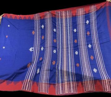 Simple n Elegant turtle motifs natural dyed cotton Kotpad saree