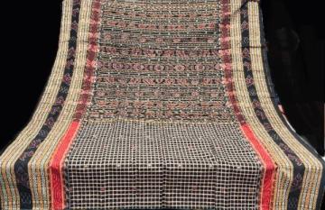 Master weaver s creation body checks Sambalpuri Sachipar Thick Cotton saree without blouse piece