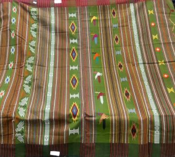 Exclusively woven thick cotton Ganjam Bomkai Saree with blouse piece