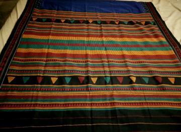 Multicolor Aanchal Fine Cotton Tribal Dongria Saree