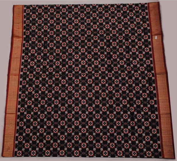 orissa  handloom traditional Pasapalli Body- ikat work Aanchal designer saree