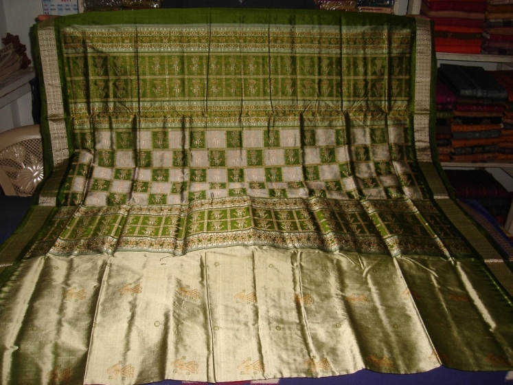 Orissa handloom Doll design Bomkai saree