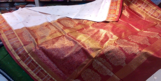 Odisha Handloom Tissue work Saree Sari