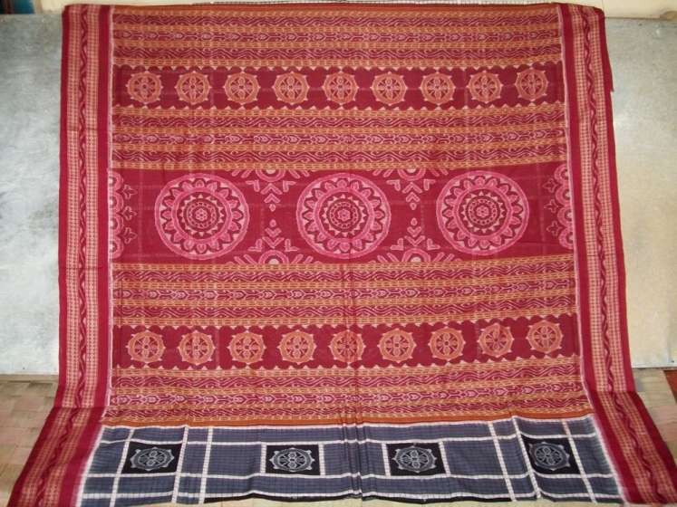 Odisha Handloom Wheel Motif Saree Sari online | Handloom Sarees