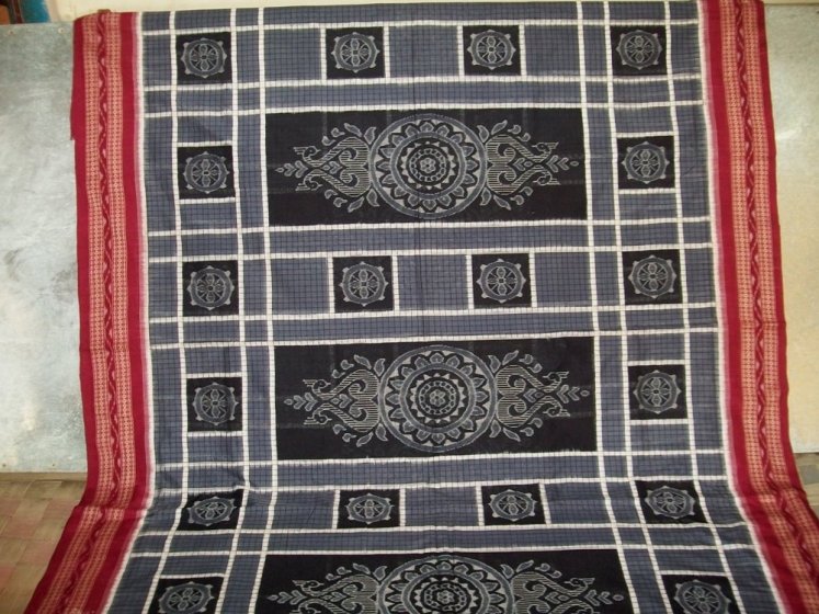 Odisha Handloom Wheel Motif Saree Sari