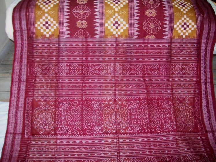 Orissa Handloom Traditional Pasapalli and Ikat Work Saree Sari online ...