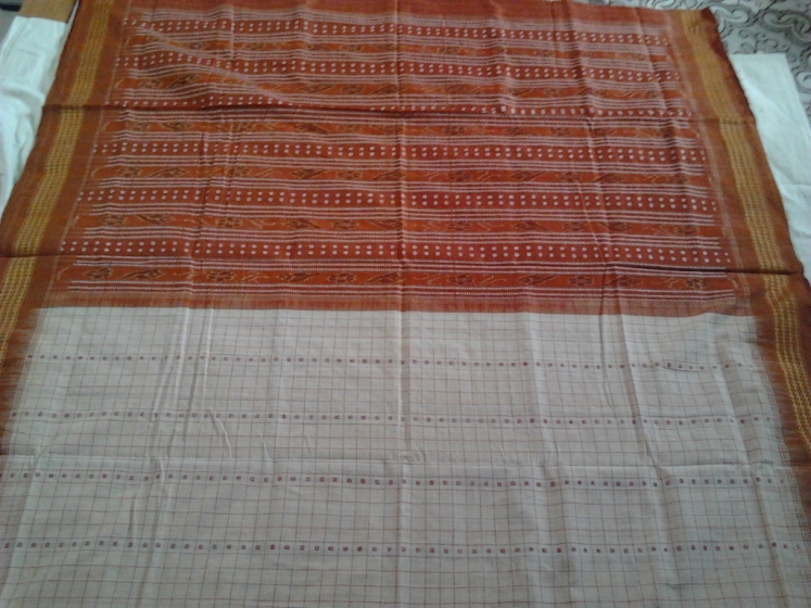 Orissa Handloom Body Stripe Ikat Saree Sari