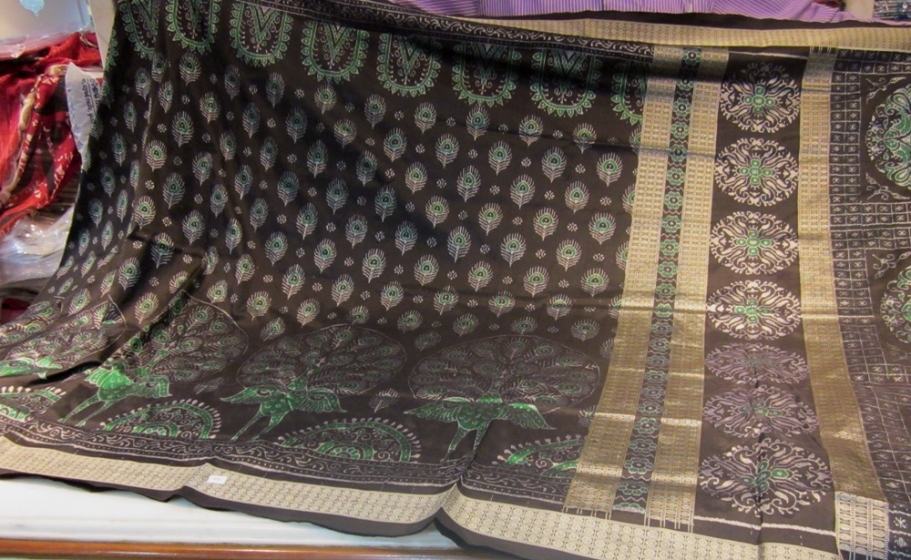 Odisha Handloom Beautiful Peacock Ikat work Saree Sari