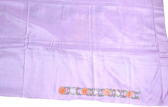 Ganjapa over peacock design Khadi Silk Saree