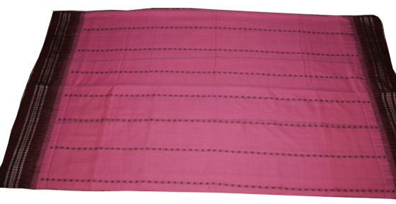 Orissa Handloom Pink Maroon Ikat Saree Sari