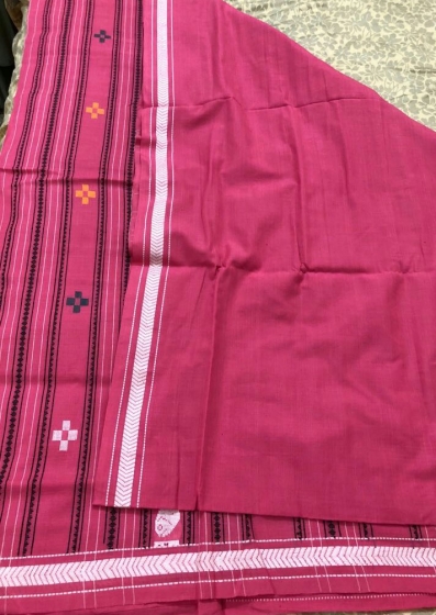 Pink dhalapathar cotton Saree online | Handloom Sarees