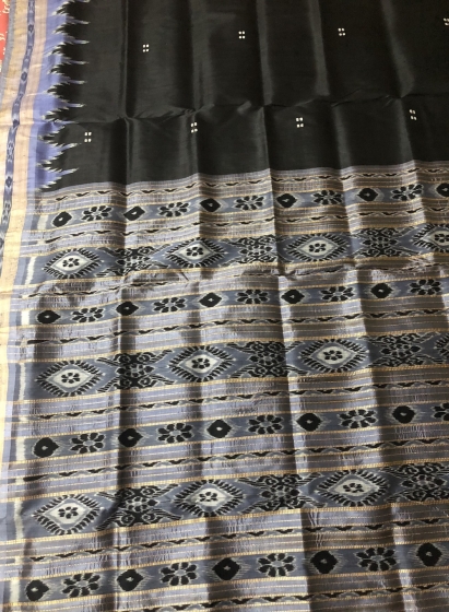 Traditional Khandua silk saree without blouse piece