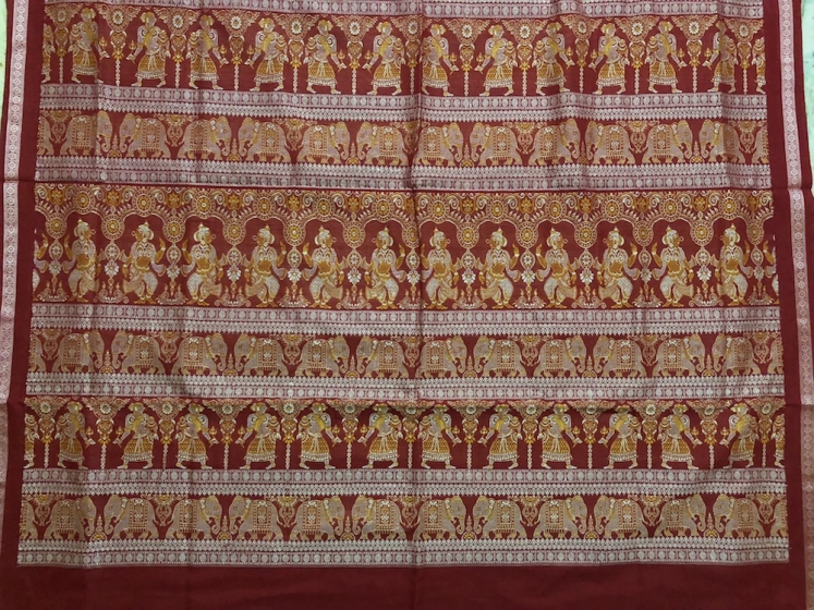 Exquisite Intricately Woven Master weaver s Cotton Bomkai Saree with Blouse Piece