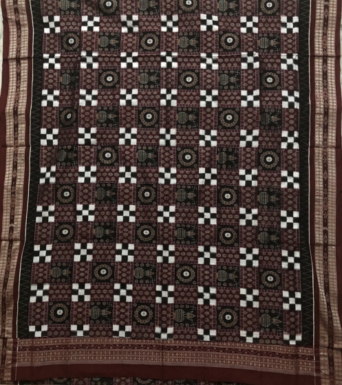 Master Weaver s Festival Theme Pasapalli Ikat Cotton Saree with Blouse Piece