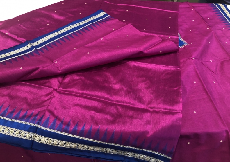 Traditional Elegant Bomkai Silk Saree With Blouse Piece online ...