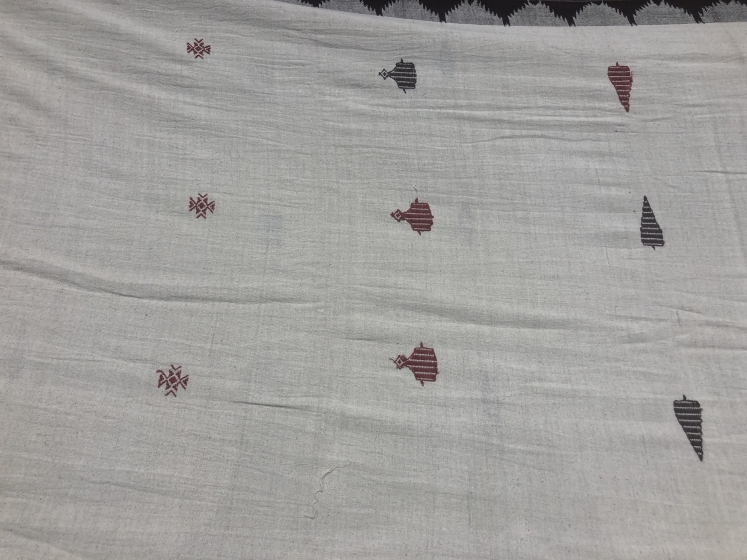 Thick Cotton Natural Dyed Kotpad Saree