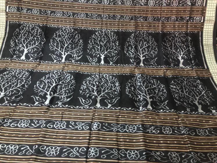 Tree motifs Aanchal Pasapalli Silk Saree with Blouse Piece