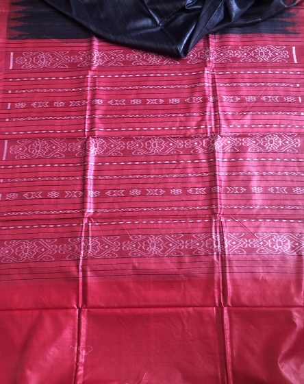 Traditional Gopalpur Tasar Ikat Saree with Blouse piece