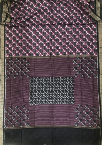 Double Ikat Pasapalli Cotton Saree without Blouse Piece