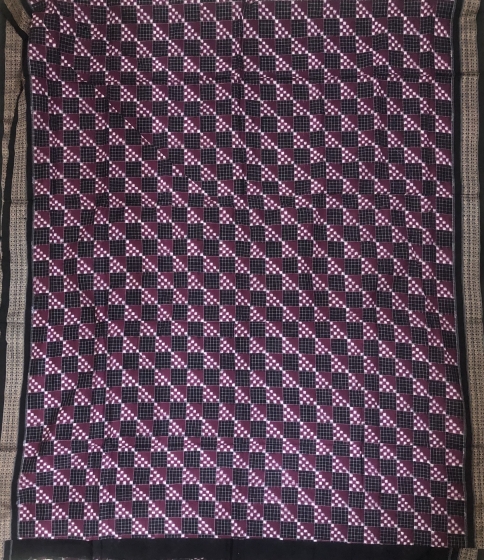 Double Ikat Pasapalli Cotton Saree without Blouse Piece