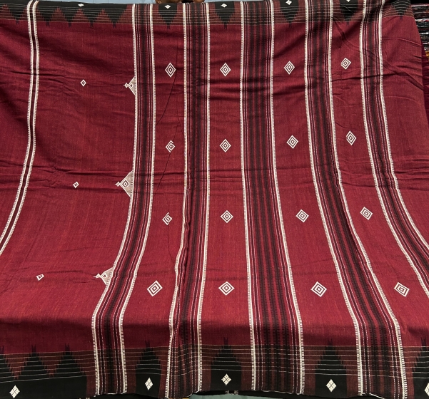 Timeless Elegance Authentic Natural dyed Kotpad Saree with Striking Phoda Kumbha Border