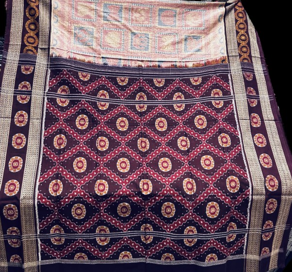 Nature s charm Cotton Ikat saree with parrot butterfly elephant motifs body with flower motifs pallu