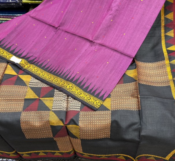 Exclusively woven Gopalpur Tassar Silk Saree with blouse piece