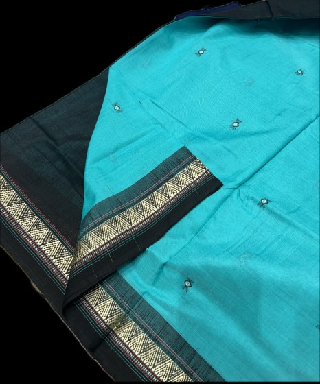 Beautiful traditional cotton Dongria saree with blouse piece