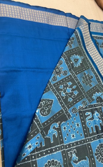 Exclusively woven beautiful Nabakothi silk saree with blouse piece